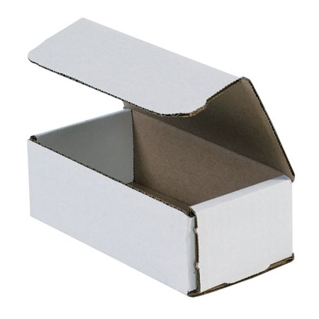 Bsc Preferred 6 x 3 x 2'' White Corrugated Mailers, 50PK BUY00026822